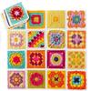 Crochet Square Deck Crochet Instructional Cards Easy Crochet Cards Arts and Crafts 50 Mix Match Designs Crochet Kit for Beginner