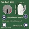 30 PCS Clear Adhesive Wall Hooks - Transparent Acrylic, Reble & Non - Marking. Ideal for Kitchen, Bath, Bedroom & Office