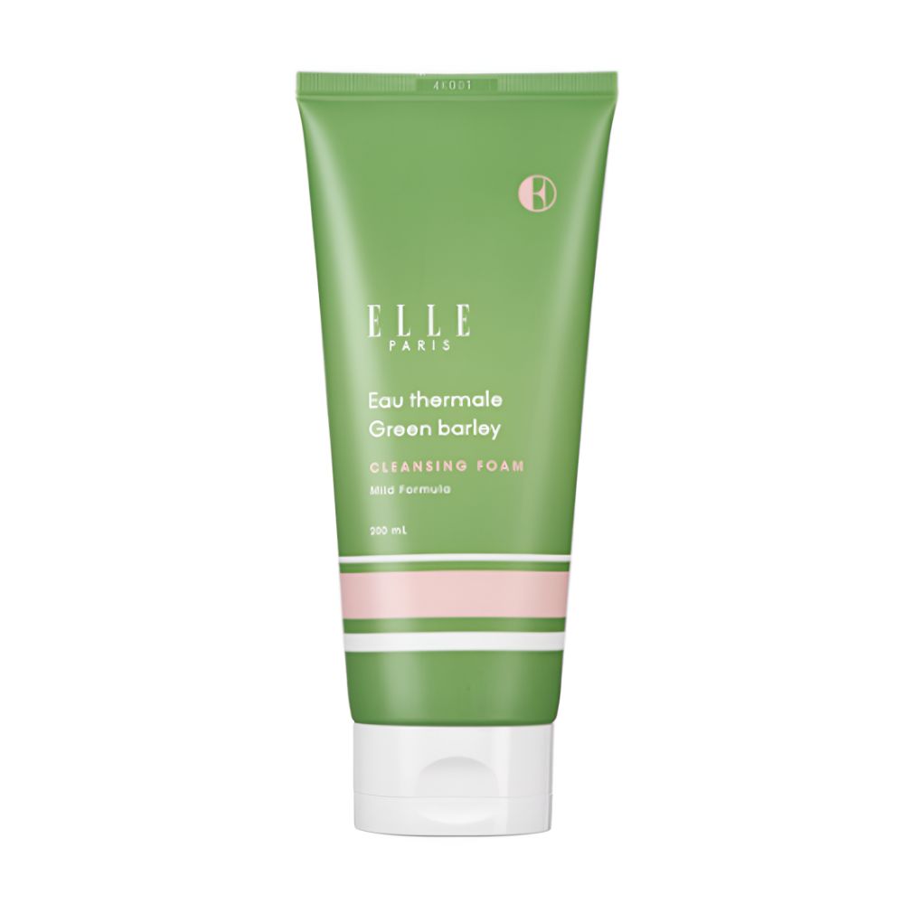 ELLE PARIS Eau Thermale Green Bailey Cleansing Foam 200ml - Deep Pore Purifying & Soothing