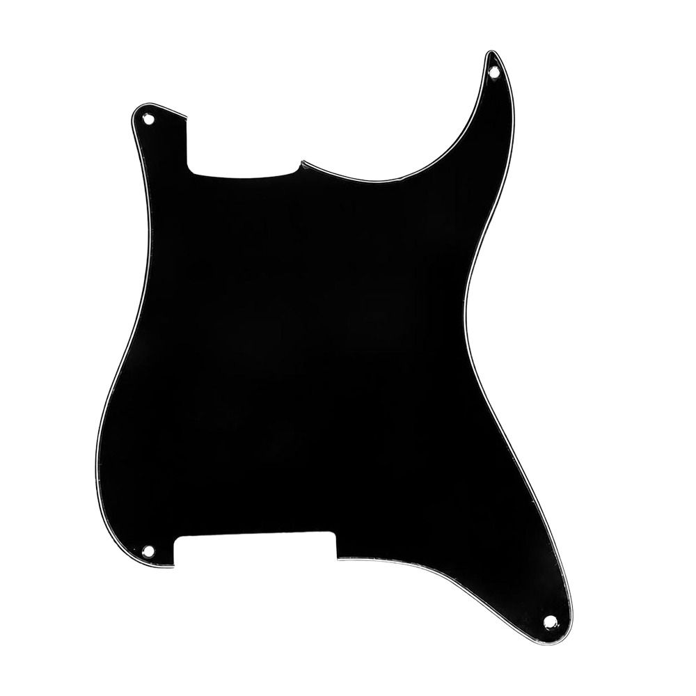 3 Ply Guitar Scratch Plate Black Color Guitar Pickguard Plate Guard Plate For Electric Guitar