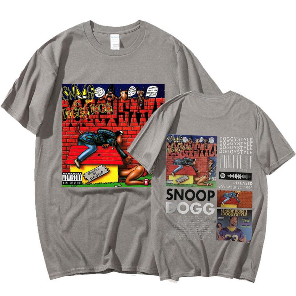 2025Snoop Dogg Doggystyle Album 90s Y2K Merch Vintage Rapper Hiphop 100% Pure Cotton Printed T-shirt Oversized Streetwear Y2K