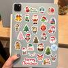 8 Santa Claus Collage Hand-on DIY Decoration Handbook Mobile Phone Case Decoration Party Waterproof Stickers
