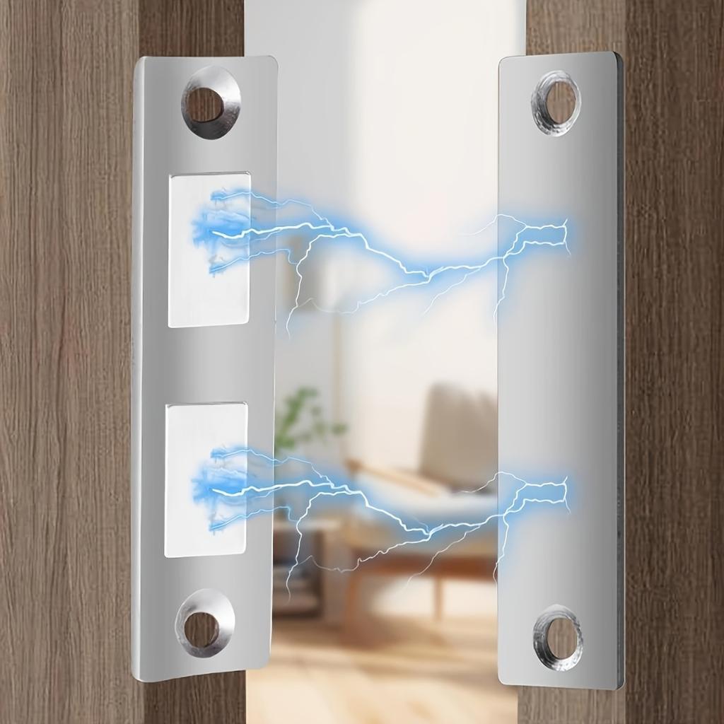 Ферромагнитные адсорбционные полосы для дверей, Невидимые магниты без сверления для раздвижных дверей шкафа-купе, Сильные магнитные накладки для дома