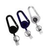 Card Holder Outdoor Telescopic Easy Pull Buckle Carabiner Keychain Badge Holder Badge Reel Clip