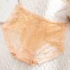 Underwear Female Lace Seamless Antibacterial Large Cotton Thin Sexy Ice Silk Mid Waist Briefs