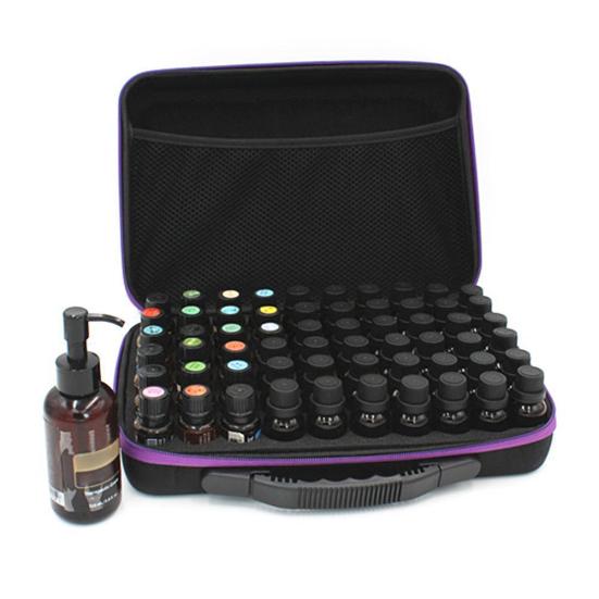 10/15ml Essential Oil Holder Case Travel Carry Aromatherapy Bag for 60 Bottles