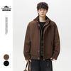 ACE Retro Faux Two-Piece Harrington Jacket: Unisex Loose Cotton Barn-Style Coat HY8555