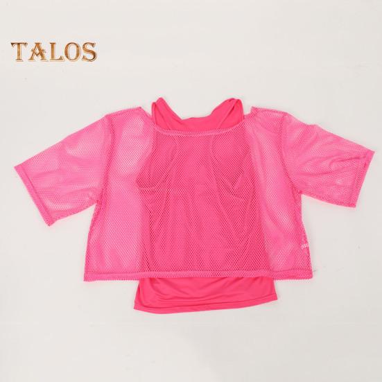 Комплект из 2 шт./компл., комплект жилетов, однотонный жилет без рукавов с открытыми плечами и короткими рукавами, комплект жилетов без рукавов с круглым вырезом