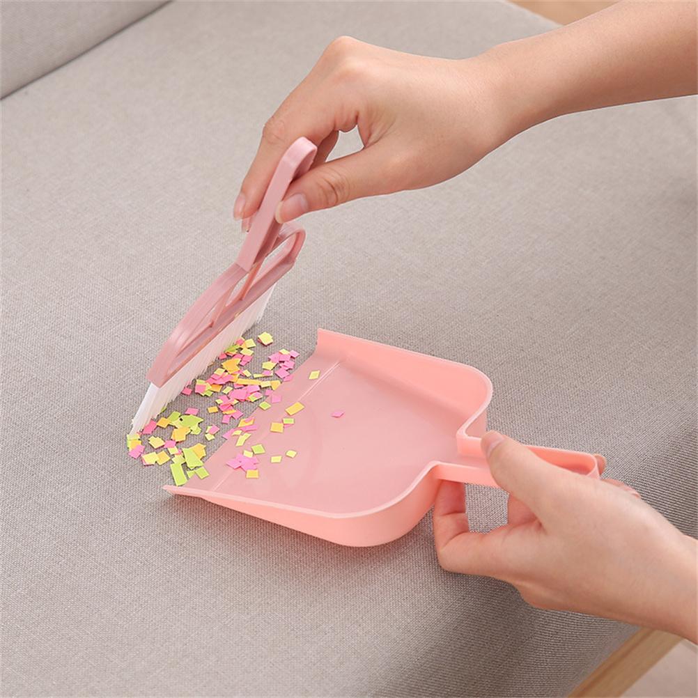 Mini Cleaning Brush Small Broom Dustpans Set Desktop Sweeper Desktop Cleaning Tool for Computer Desks Shelves and