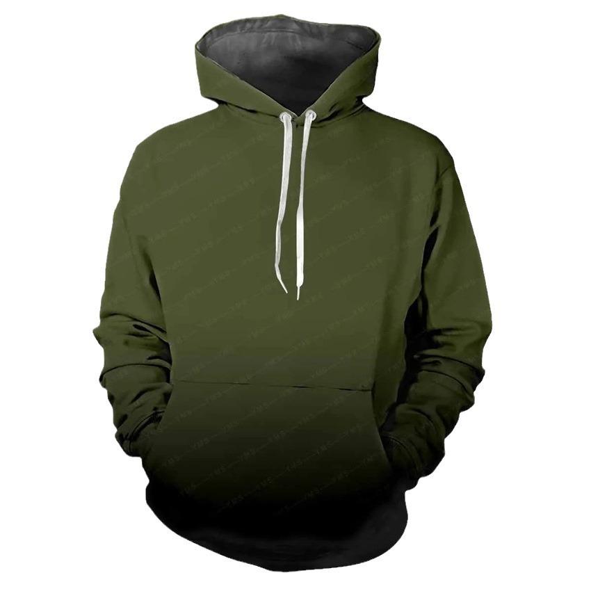 Свитшот из коллекции градиентных цветов, мужская свободная толстовка с капюшоном и 3D-цифровым принтом, свободная толстовка