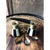 Antique Brass Black Opera Glasses Mother of Pearl & Handlen Vintage Binocular