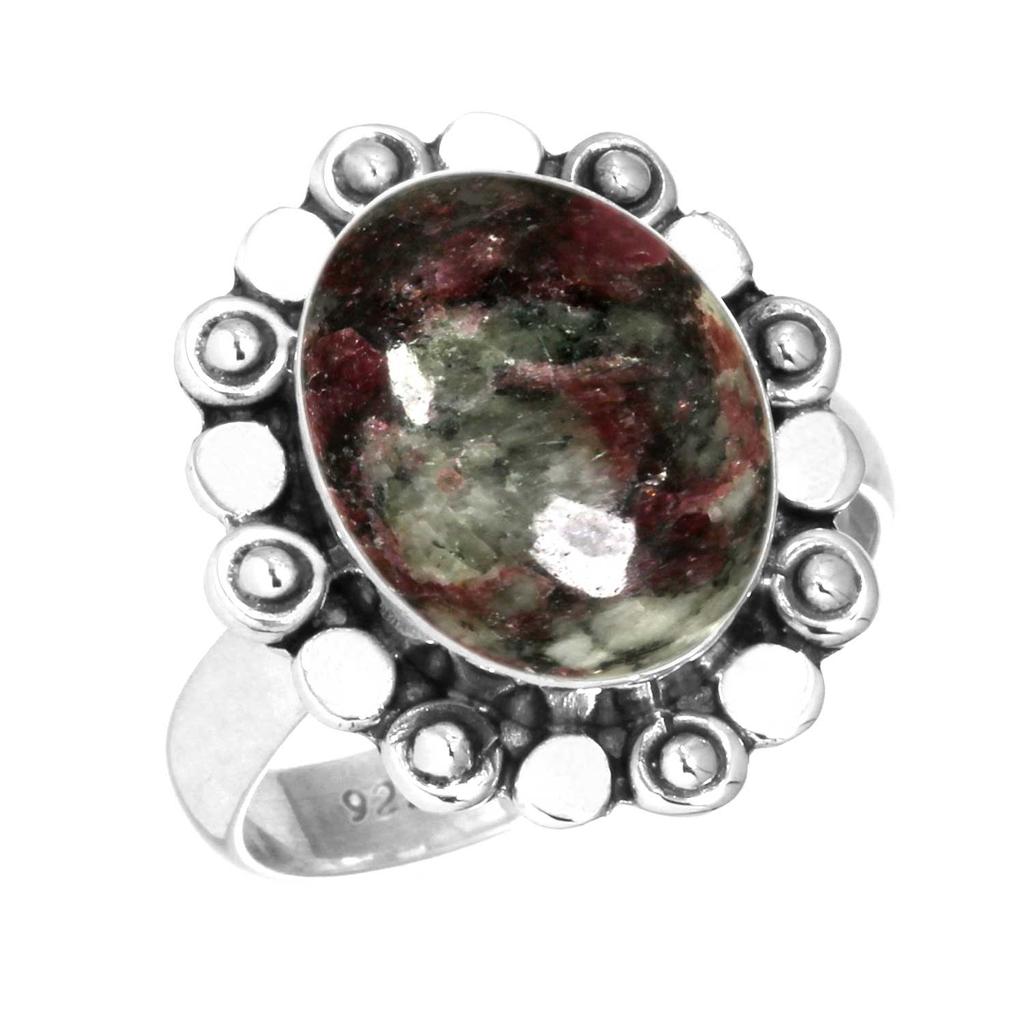Кольцо из стерлингового серебра 925 пробы Женское с драгоценным камнем Ручной работы Ювелирное изделие Подарок на Новый год Сумасшедший кружевной агат Далматин Дендрит Опал Эвдиалит Говлит К2 Яшма Солитер