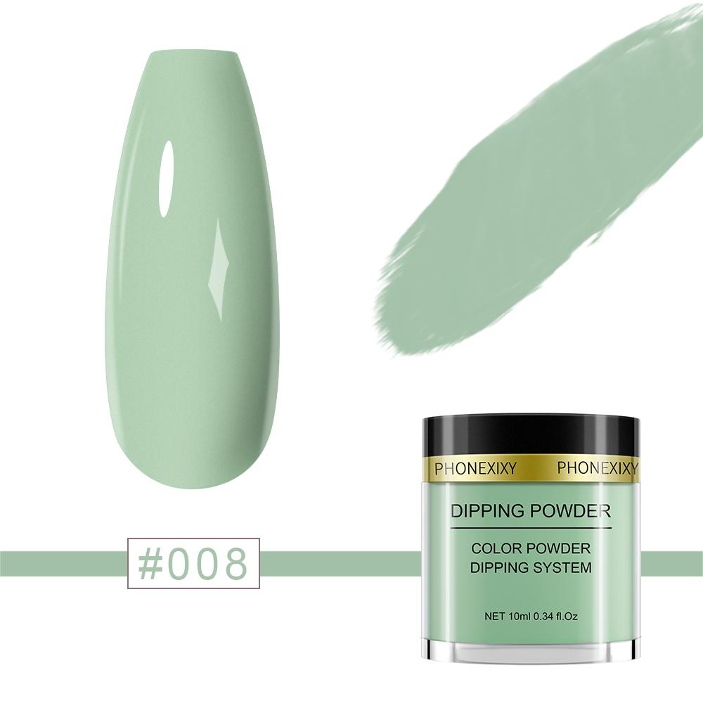PHOENIXYNail Порошок для окунания, 20 цветов, пигментный порошок для ногтей, блестящий порошок для дизайна ногтей, акриловая пудра для маникюра без УФ-светодиодного лечения для ногтей