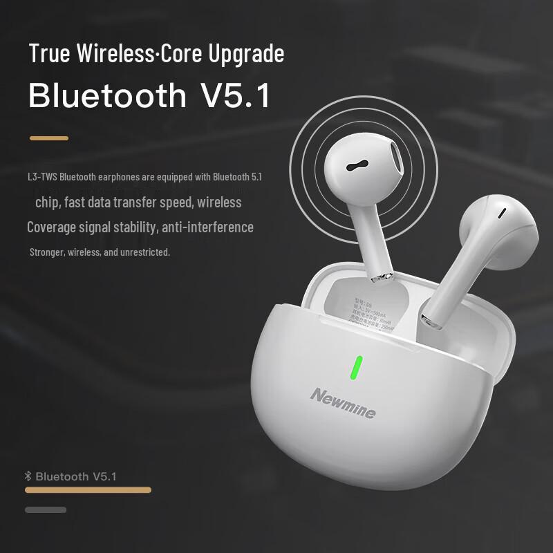 Полувнутриканальные Bluetooth-наушники Newmine D8