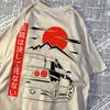Japanese Style Car Funny Original Design Man T-Shirts Cotton Clothing Loose Breathable Short Sleeve Summer Oversized Tshirt