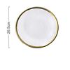 Creative Gold Plated Tableware Glass Plate Steak Plate Salad Plate Dessert Plate Kitchenware