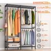 AZAKBL Heavy-Duty Clothes Rack, 2-Tier, Large Capacity, with Casters, Closet/Wardrobe Storage, Rust-Resistant, Easy Assembly, Adjustable Height, Space