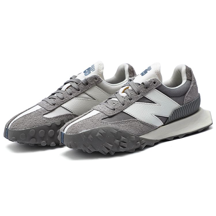 New Balance XC-72 Ретро-кожаная ткань Нескользящие прочные легкие кроссовки средней высоты для бега унисекс серые UXC72GG