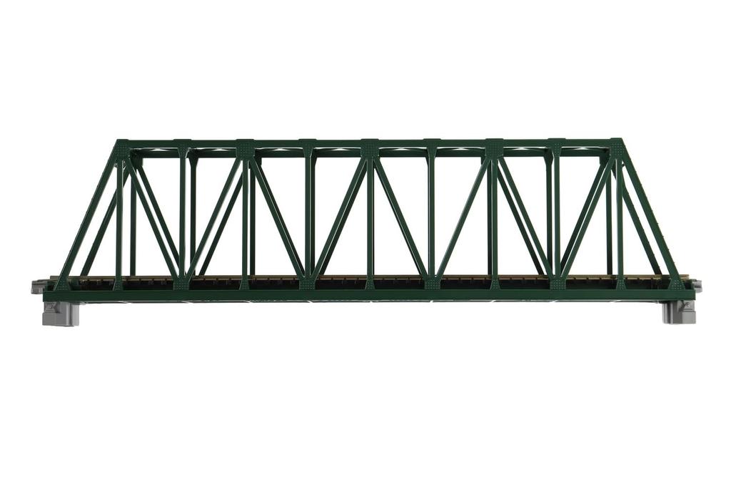 KATO N Gauge Single Track Truss Model Railroad Supplies Bridge, Green, 20-431,
