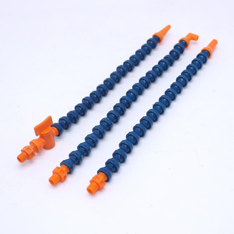 1/8" Round Nozzle Lathe Cooling Tube Plastic Flexible Water Oil Coolant Pipes Hoses Cooling Pipe with Valve Switch for CNC