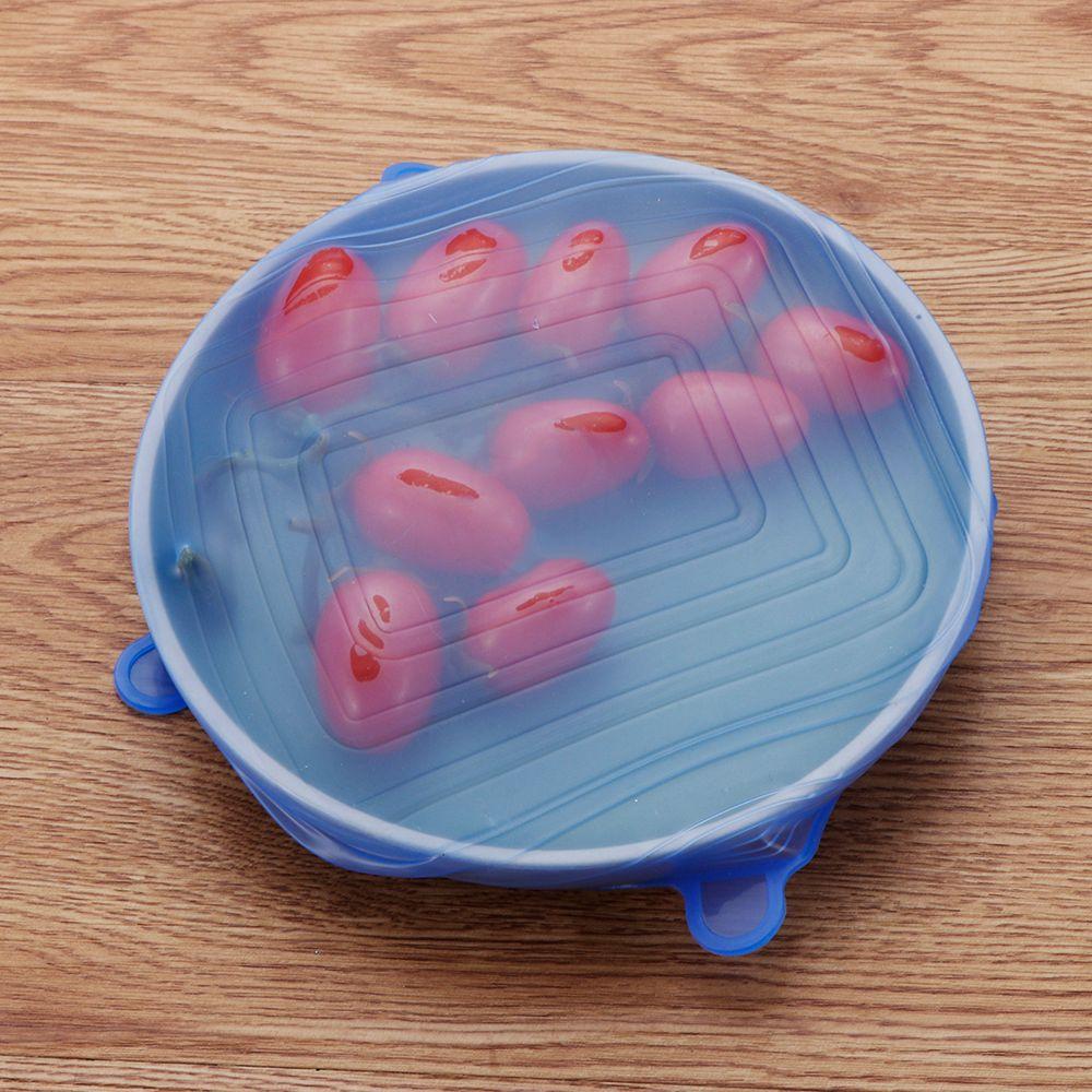 Cookware Keeping Fresh Lids Seal Food Fresh Round Square Stretch Suction Silicone Lid Bowl Cover