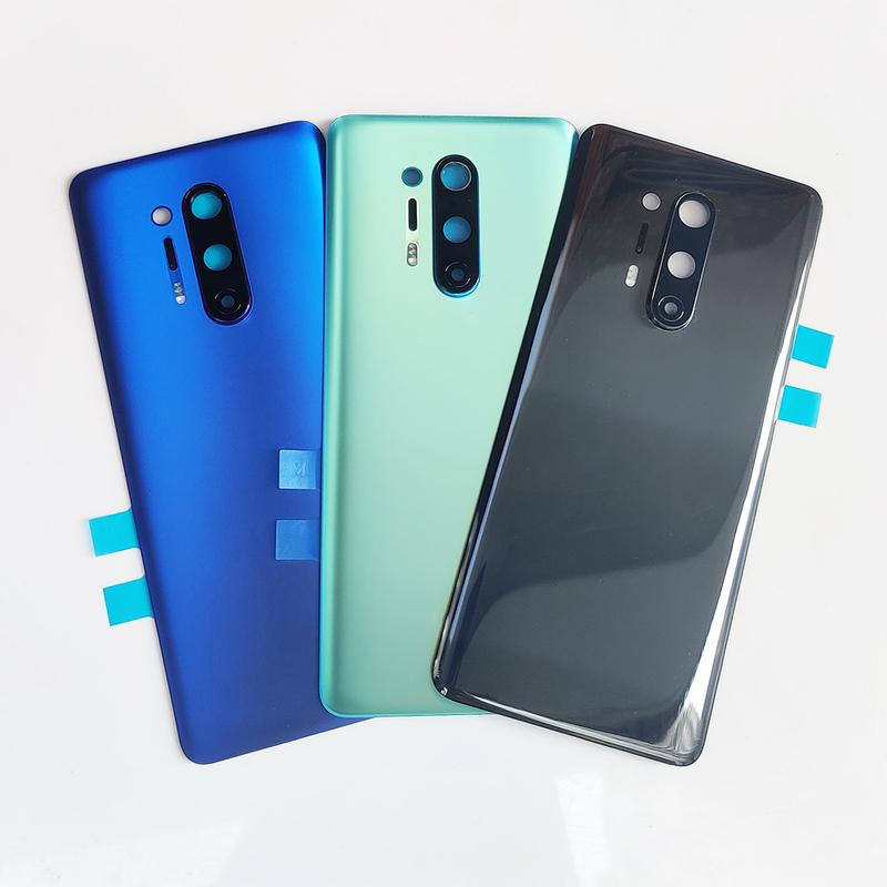 Задняя крышка корпуса Gorilla Glass 5 для OnePlus 8 Pro, сменная жесткая батарея задней двери