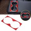 Красный карбоновый держатель для стакана воды, накладка-трим для рамки для Tesla Model 3 -24