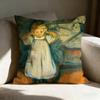 E-Edvard M-Munch Pillow Case Pillowcase, Double-Sided Printed, Sofa Cushion, Bedroom Headboard Pillow
