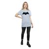 DC Comics Womens/Ladies Justice League Movie Batman Emblem Cotton Boyfriend T-Shirt