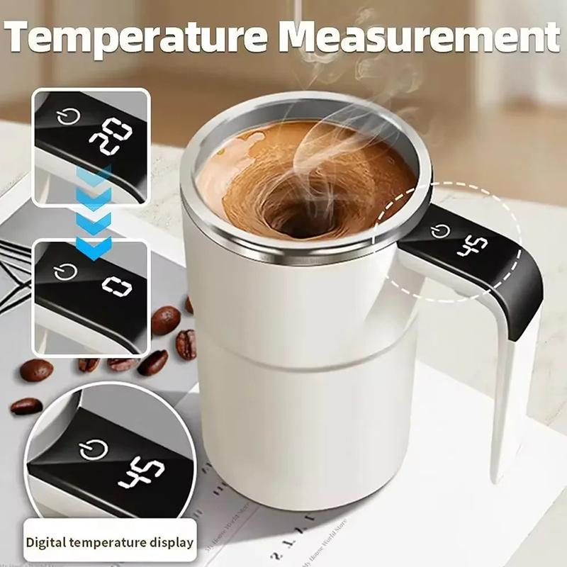 Automatic Self Stirring Magnetic Mug Coffee Self Mixing Mug Usb Rechargeable Smart Thermal Cups With Lcd Screen Food Safe Mug