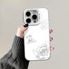 New Cartoon Stitch iPhone 18 Pro Max Case, Cute Color Silver IMD Drop-Proof Protective Case