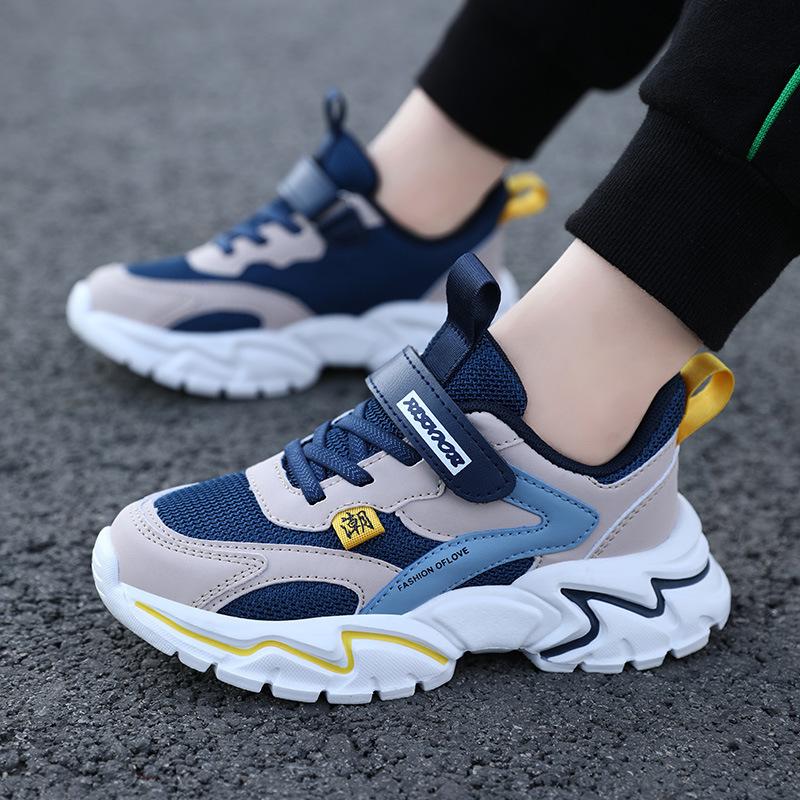 Medium and Large Children's Sports Shoes Are Lightweight, Primary School Children's 2025 New Mesh Running Spring Boys' Soft-soled Breathable Shoes