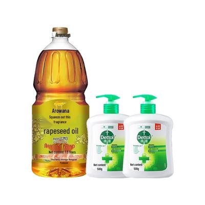 Антибактериальное мыло для рук Dettol и рапсовое масло Arowana - Домашний набор