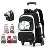 Six-wheel Rolling School Bag Trolley School Bag Student Backpack ZRY5209