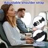 Adjustable Strap Plane Leg Rest Removable Pad Portable Desk Footrest Leg Comfort Mat  Long Journey