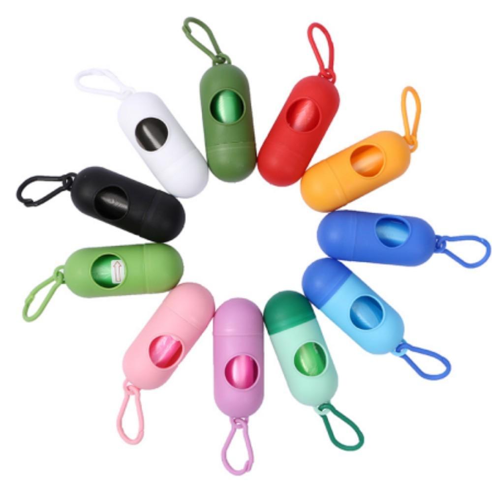 6/2/1Pcs Pet Waste Bag Dispenser For Dog Waste Bag Holder Plastic Garbage Bag Dispenser Carrier Case Dog Pet Waste Poop Bags