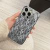 Черный чехол с цветочным кружевным принтом для мобильных телефонов iPhone 17 Pro Max, стеклянная крышка для iPhone 17 16 15 14 13 12 11 Pro Plus