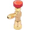 PolaLander 1 шт. Адаптер клапана хладагента кондиционера R410A 1/4" SAE наружный на 5/16" SAE внутренний Зарядный шланг Клапаны контроля потока