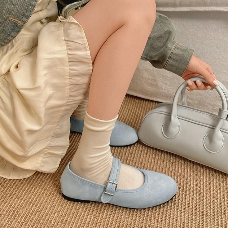 Модные французские туфли на плоской подошве красного цвета с легким ртом, женские, новинка 2025 года, универсальные туфли Мэри Джейн