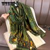 Luxury Brand Vintage Printed Chain Women Large Shawls Pashmina Hijab Foulard Design Print Lady Fashion Beach Stole Head Scarves