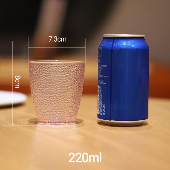 Многоразовый стакан для питья, термостойкий, утолщенный акриловый, в горошек, для бара, ресторана, стакан для воды