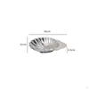 Shell Tray Mirror Finish Stainless Steel Decorative Fruit Bowl with Flat Rim for Homeowners,
