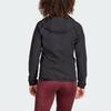 adidas Многослойная куртка Soft Shell с твердым логотипом, спортивная куртка Soft Shell для активного отдыха, женская куртка черного цвета HZ4427