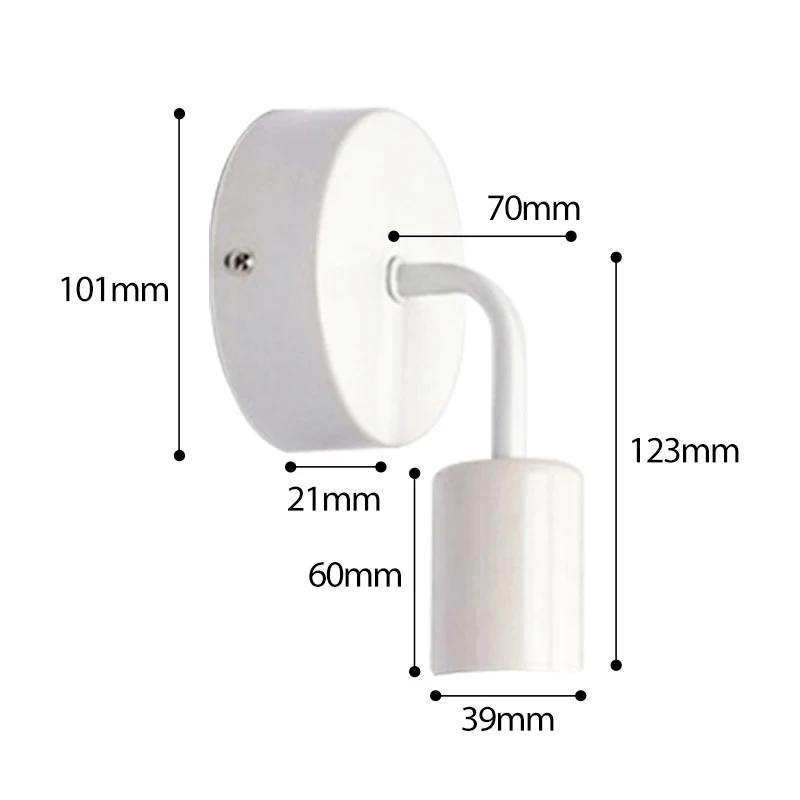 Простой настенный светильник из железа/дерева, панель для внутреннего и наружного освещения, спальни, гостиной, домашнего декора E27 85-265 В постоянного тока, проводка, настенный светильник