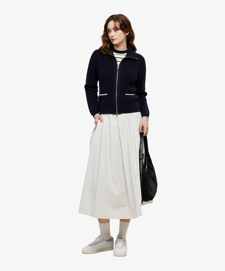 Lacoste Women'S Pleated Mid-Length Skirt Jf523E-56G S7G