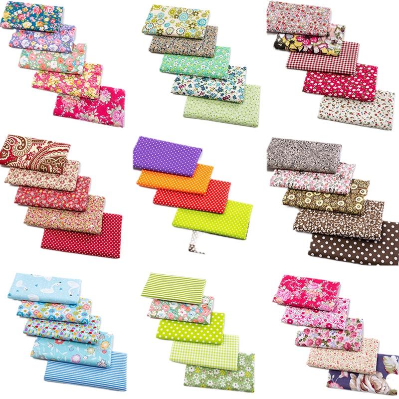 5 шт. / Лот Цветочные Ткани для DIY Цветочный Узор Печатный Пэчворк Винтажная Кукла Аксессуары Ручной Работы Ткань Ремесло 25x25 см / шт