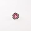 Драгоценный камень Розовый Турмалин Ювелирные изделия из серебра 925 пробы Ручной работы Кольцо Подарок для мамы RR-7-13