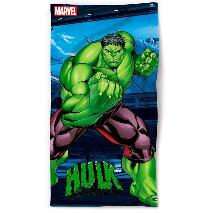 Serviette de plage - MARVEL - Hulk - Microfibre - Vert - Lavable