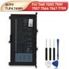 Перезаряжаемая литиевая батарея для Dell Inspiron 15" 7000 7566 7759 7559 7567 7557 357F9 71JF4 Аккумулятор для ноутбука 74 Втч