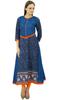 Bimba Women's Cotton Kurta Designer A-Line Kurti 3 4 Sleeve Formal Casual Tunic Custom Stitch